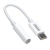 Joyroom SH-C1 audio adaptér USB-C / 3,5mm jack / DAC čip / white