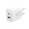 Joyroom JR-TCF05 nabíječka do sítě USB + USB-C PD 20W / QC, AFC, FCP + kabel USB-C/USB-C