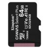 Kingston Canvas Select Plus Micro SDHC 64GB / Class 10 / UHS-I / 100Mb/s