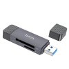 Hoco HB45 USB + USB-C čtečka paměťových karet SD + Micro SD / USB 3.0