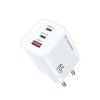 Wozinsky CGWCW nabíječka GaN / USB-A + 2x USB-C / 65W / QC / PD bílá