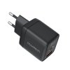 Choetech PD6052 nabíječka GaN / USB-C + USB-A / 35W / LED displej / černá