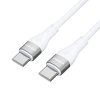 Wozinsky WSTCC1 USB-C PD kabel - USB-C / 1m / 65W / bílý