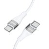 Wozinsky WSTCC1 USB-C PD kabel - USB-C / 1m / 65W / bílý