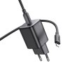 Hoco N40 nabíječka do sítě USB-C PD / QC / 20W + kabel USB-C / Apple Lightning černá