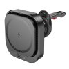 HOCO HW23 MagSafe magnetický držák do mřížky ventilátoru s bezdrátovým dobíjením 15W černý