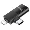 Hoco UA17 adaptér 2v1 USB-C (M) / Apple Lightning (M) / USB OTG (F)