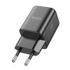 Hoco N43 nabíječka do sítě GaN / USB-C PD, QC / 30W / černá