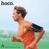 Hoco BAG01 sportovní pouzdro na ruku / na běhání, s prostupem na sluchátka černé 85 x 170