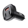Acefast B3 rychlá nabíječka do auta 66W (2x USB-C + USB-A) PD, QC 4.0, AFC, FCP, SCP