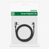 Ugreen US176 USB kabel - USB-C / 3A / 3m / L-konektory / šedý
