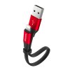 Baseus Nimble USB kabel - iPhone lightning / 0,23m / 2A red CALMBJ-B91