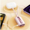 Joyroom JR-L012 PowerBanka USB-C, 22,5W, 10000mAh / kabel USB-C + Apple Lightning pink