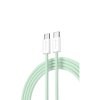 Devia EC325 kabel USB-C - USB-C / 1m / 3A / 60W / PD / zelený