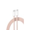 Devia EC325 kabel USB-C - USB-C / 1m / 3A / 60W / PD / růžový