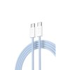 Devia EC325 kabel USB-C - USB-C / 1m / 3A / 60W / PD / modrý