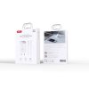 XO CE21 nabíječka s výstupem USB-A + USB-C PD / 30W / GaN / bílá + kabel USB-C / USB-C