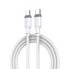 XO NB208B kabel USB-C - USB-C / 1m / 3A / 60W / PD / bílý