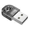 Hoco UA28 USB Bluetooth adaptér / BT v5.1 / transparent black