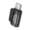 Hoco UA31E OTG adaptér pro USB-C (M) / Apple Lightning (F) / černý