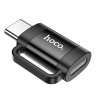 Hoco UA31E OTG adaptér pro USB-C (M) / Apple Lightning (F) / černý