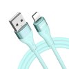 BWOO X280L USB kabel - iPhone Lightning / 1m / 3A / zelený