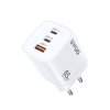 BWOO CDA147 rychlonabíječka s výstupem 2x USB-C PD + USB-A / 65W / GaN / bílá