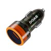 BWOO BO-CC85 rychlonabíječka do auta s výstupem USB-C PD 20W + USB-A QC 18W / transparent