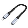 BWOO BZ48 audio adaptér / redukce Apple Lightning / 3,5mm jack / 10cm / černá