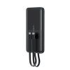 Choetech B654 powerbanka 10000mAh, 22.5W, USBA + USB-C, kabel USB-C + Lightning, černá