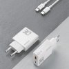 Dudao A30EUL / GaN nabíječka do sítě USB-A + USB-C / 30W / kabel USB-C - Apple Lightning
