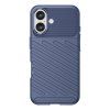 Thunder Case kryt pro Apple iPhone 16 – odolné TPU pouzdro, modrá