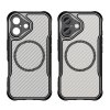 Leading MagSafe case pouzdro / kryt pro Apple iPhone 16 (6,1") clear / black