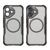 Leading MagSafe case pouzdro / kryt pro Apple iPhone 16 transparentní / černá