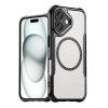 Leading MagSafe case pouzdro / kryt pro Apple iPhone 16 Plus transparentní / černá