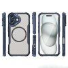 Leading MagSafe case pouzdro / kryt pro Apple iPhone 16 Plus transparentní / modrá