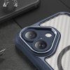 Leading MagSafe case pouzdro / kryt pro Apple iPhone 16 Plus transparentní / modrá
