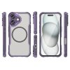 Leading MagSafe case pouzdro / kryt pro Apple iPhone 16 Plus (6,7") clear / purple