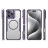 Leading MagSafe case pouzdro / kryt pro Apple iPhone 16 PRO (6,3") clear / purple