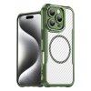 Leading MagSafe case pouzdro / kryt pro Apple iPhone 16 PRO MAX (6,9") clear / green