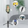 Wozinsky WH1YXS / selfice tyč /stativ / tripod s bluetooth ovladačem, LED osvětlení, černá