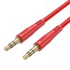 Hoco UPA24 Aux kabel - 3,5mm jack / 3,5mm jack / 1m červený