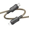 Hoco X94 kabel USB-C PD - Apple Lightning / 1m / 20W / černá/zlatá