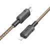 Hoco X94 kabel USB-C PD - Apple Lightning / 1m / 20W / černá/zlatá
