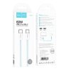 Hoco X104 kabel USB-C PD - USB-C / 1m / 60W / bílá / zelená