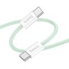 Hoco X104 kabel USB-C PD - USB-C / 1m / 60W / bílá / zelená