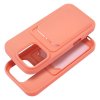 Silicone CARD case pouzdro / kryt s přihrádkou Apple iPhone 16 PRO MAX (6,9"), růžové