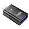 Hoco UA36 adaptér Apple Lightning (M) / USB-A OTG (F) / černý