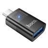 Hoco UA36B adaptér USB-C (M) / USB-A OTG (F) / 3A / 5Gb/s / černý