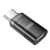 Hoco UA36D OTG adaptér pro USB-C (M) / Apple Lightning (F) / 3A / černý